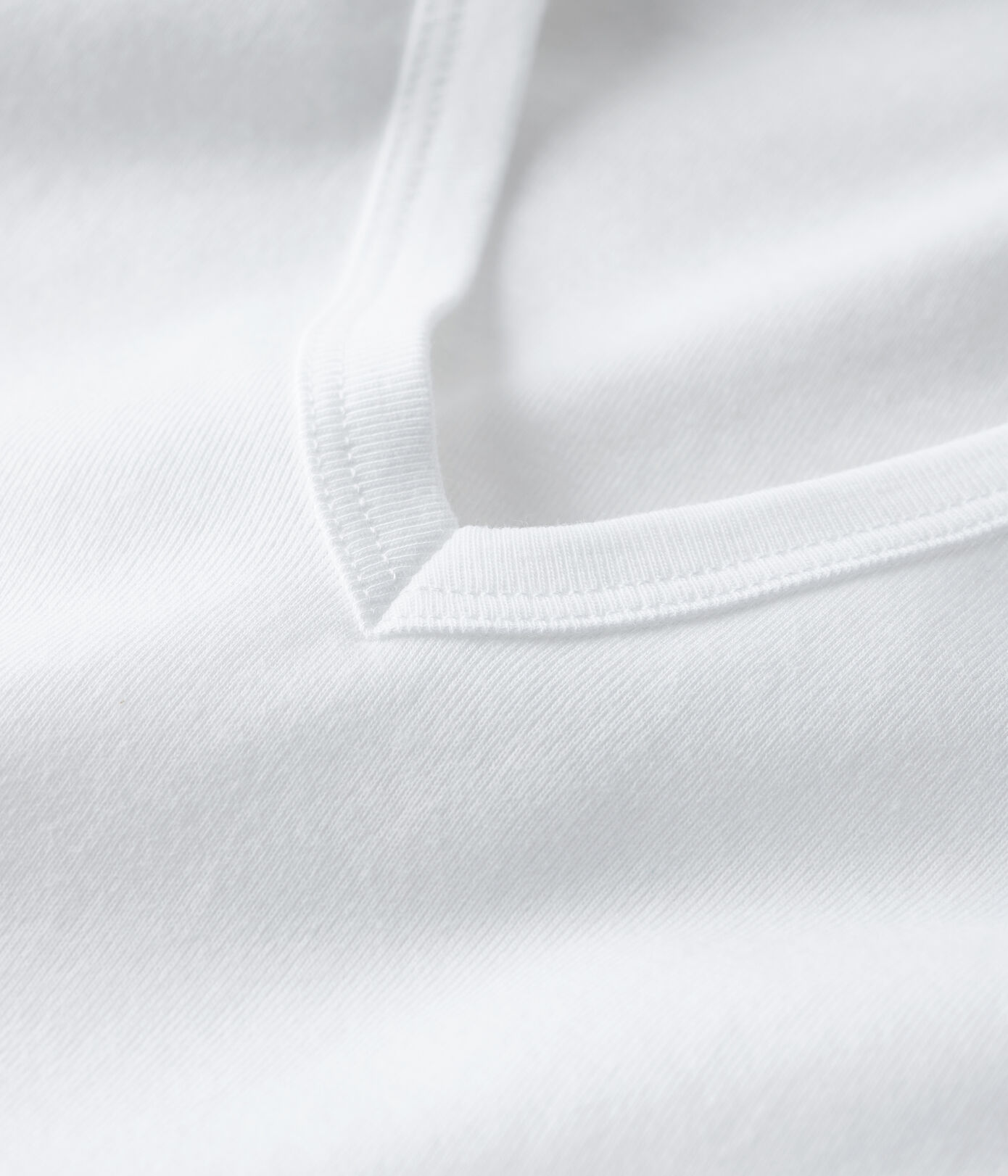 T-shirt col V iconique en coton Femme
