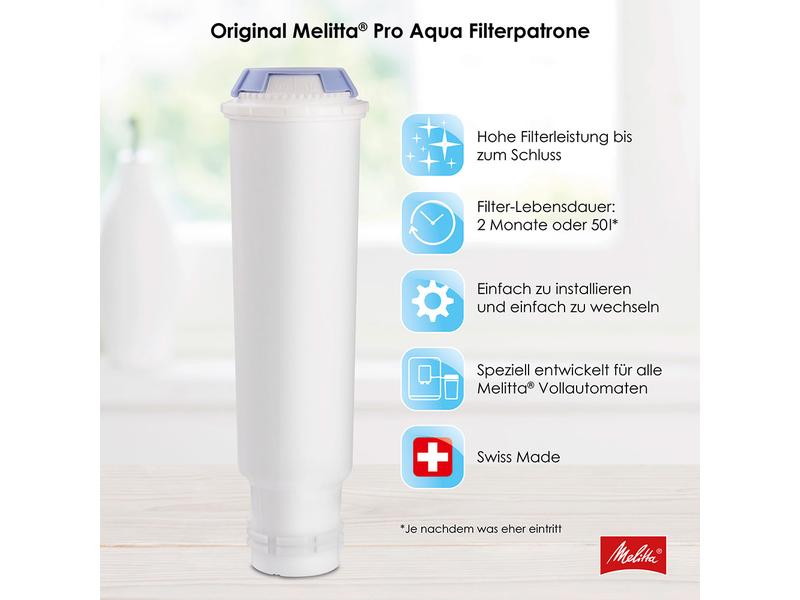 Melitta Filterpatrone Pro Aqua Filterpatrone für Kaffeevollautomaten
