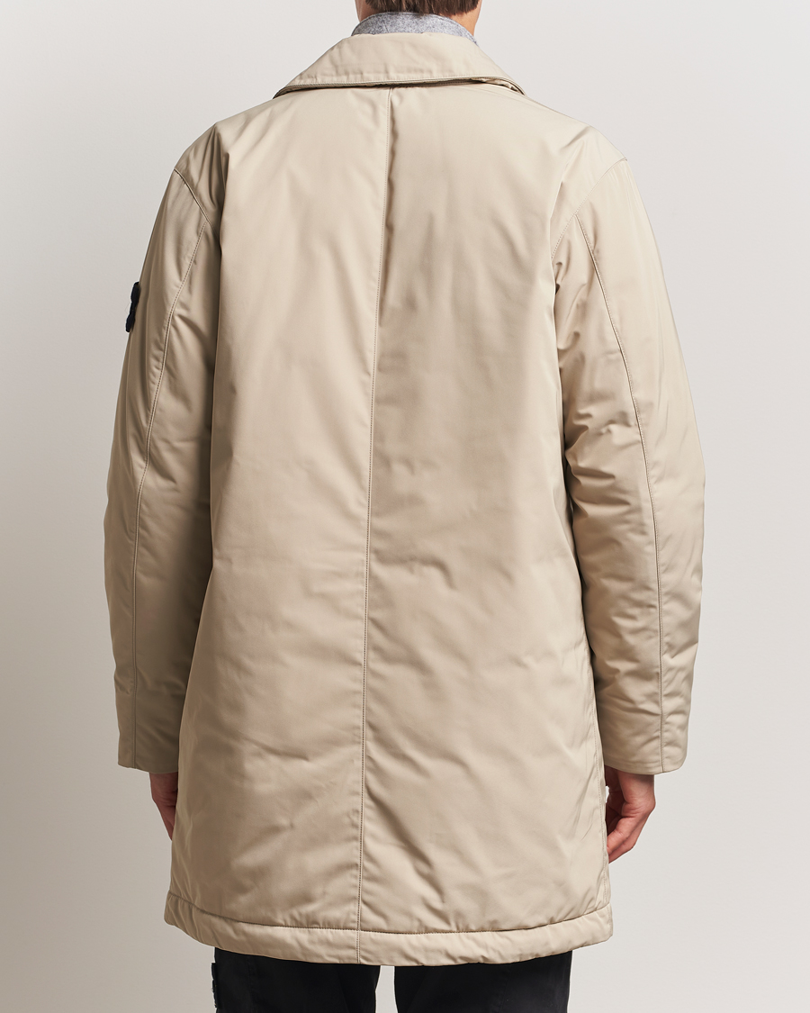 Stone Island Micro Twill Primaloft Padded Coat Beige