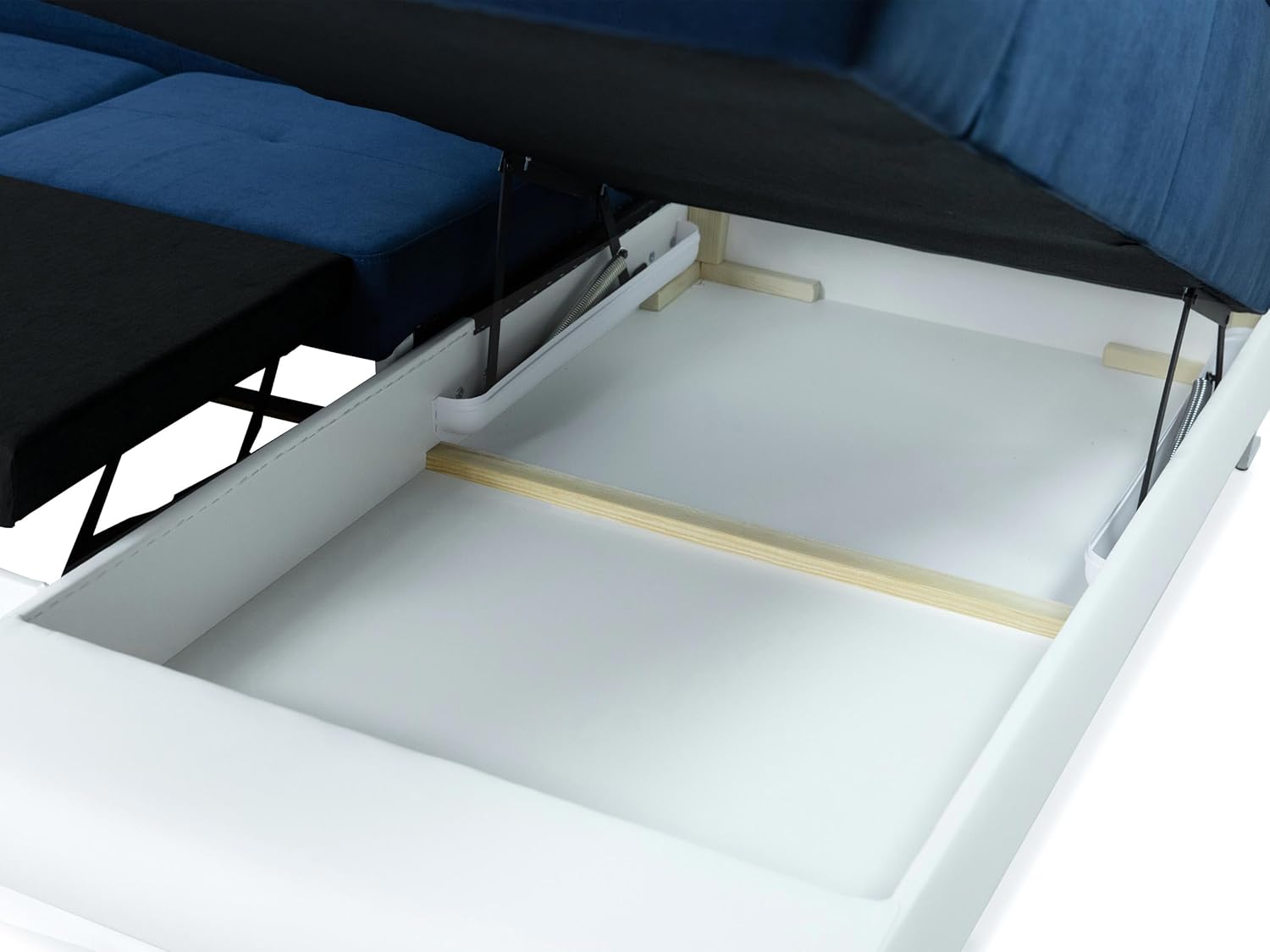 Mirjan24 Ecksofa Cotere Bis, Eckcouch, Sofa mit Schlaffunktion und Bettkasten, U-Form Couch Farbauswahl Wohnlandschaft vom Hersteller (Uttario Ve. 2979 + Senegal 825, Seite: Rechts)