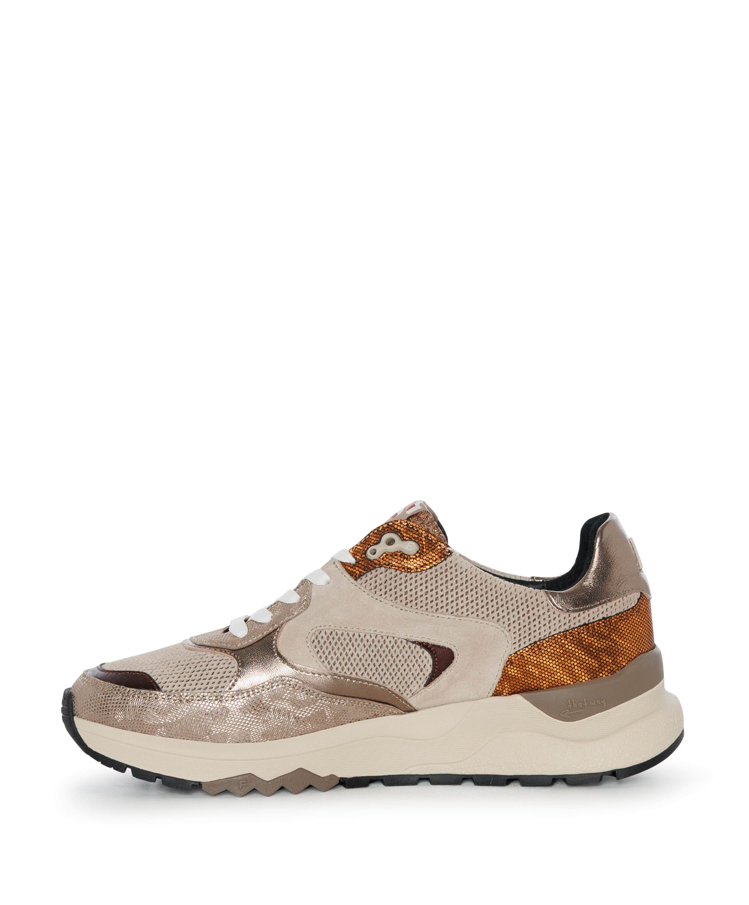 Floris van Bommel dames sneakers goud