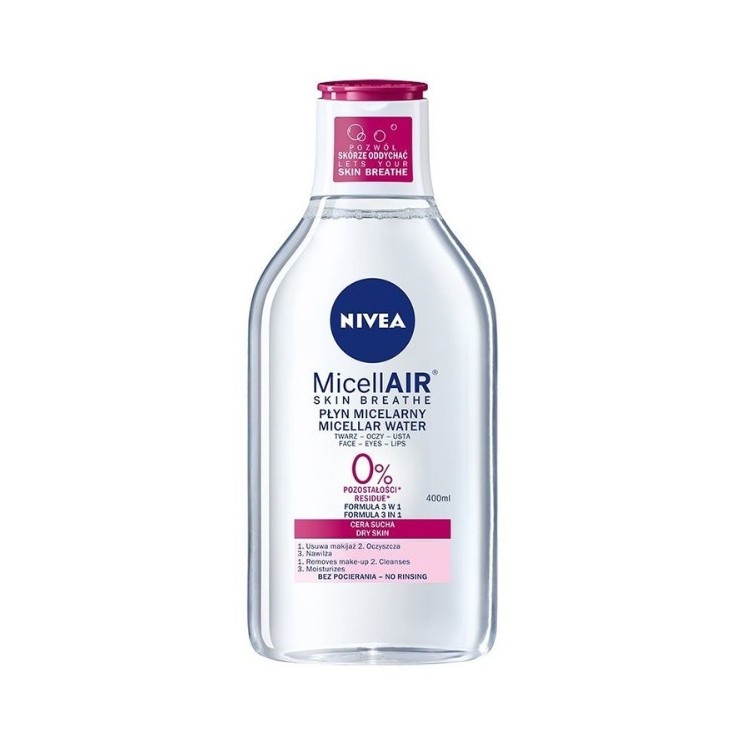 Nivea MicellAIR Micellaire vloeistof voor het gezicht droge huid 400 ml