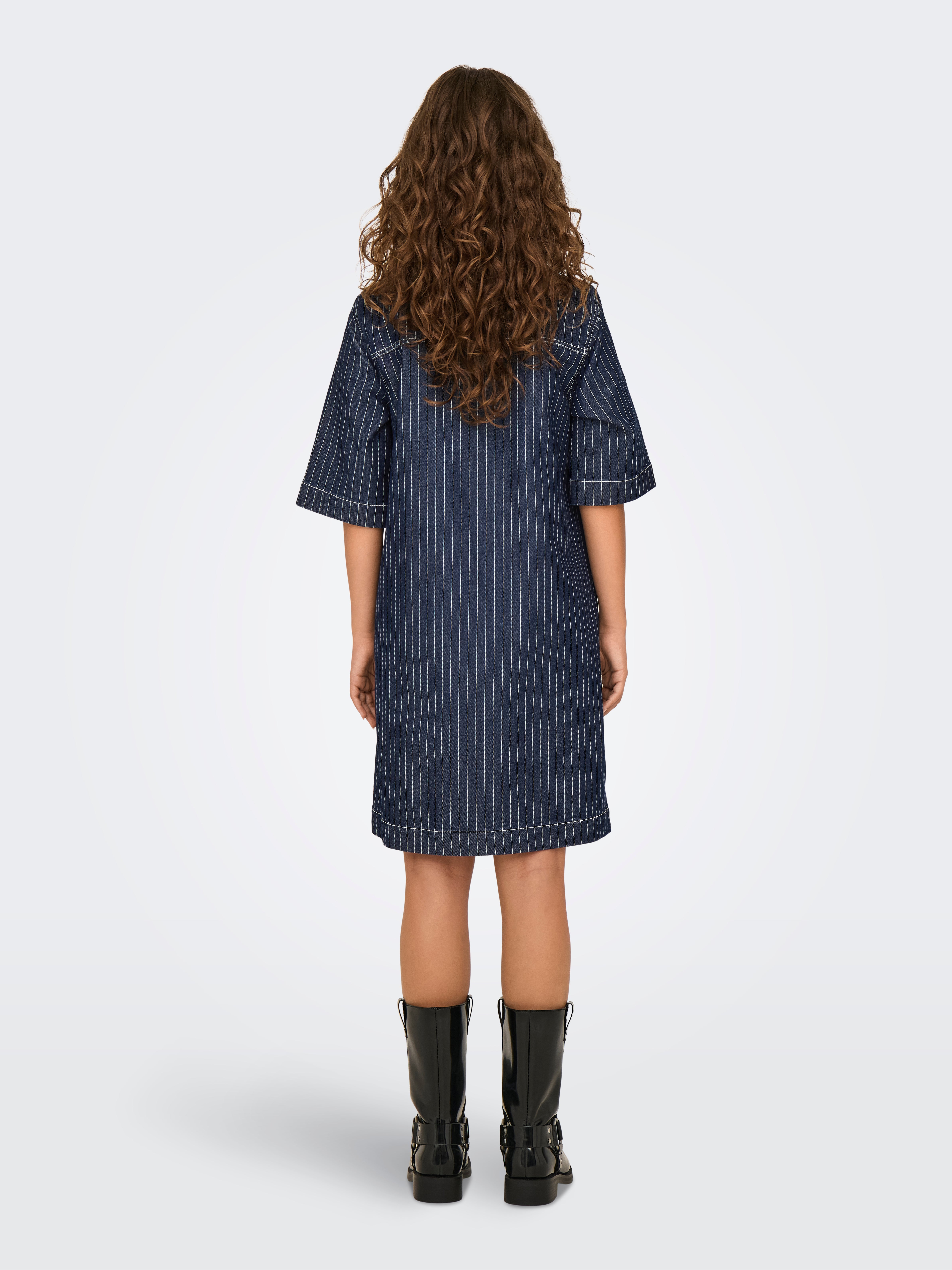 ONLBELLE Kurzes Kleid Dark Blue Denim