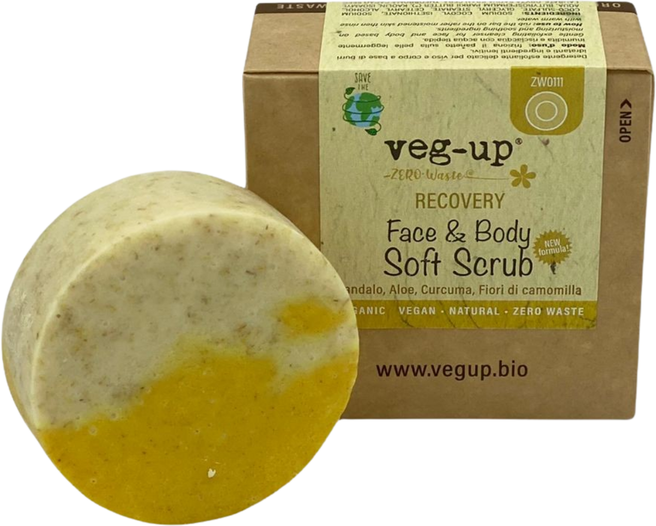 veg-up  ZERO-Waste Face & Body Scrub Recovery, 80 g