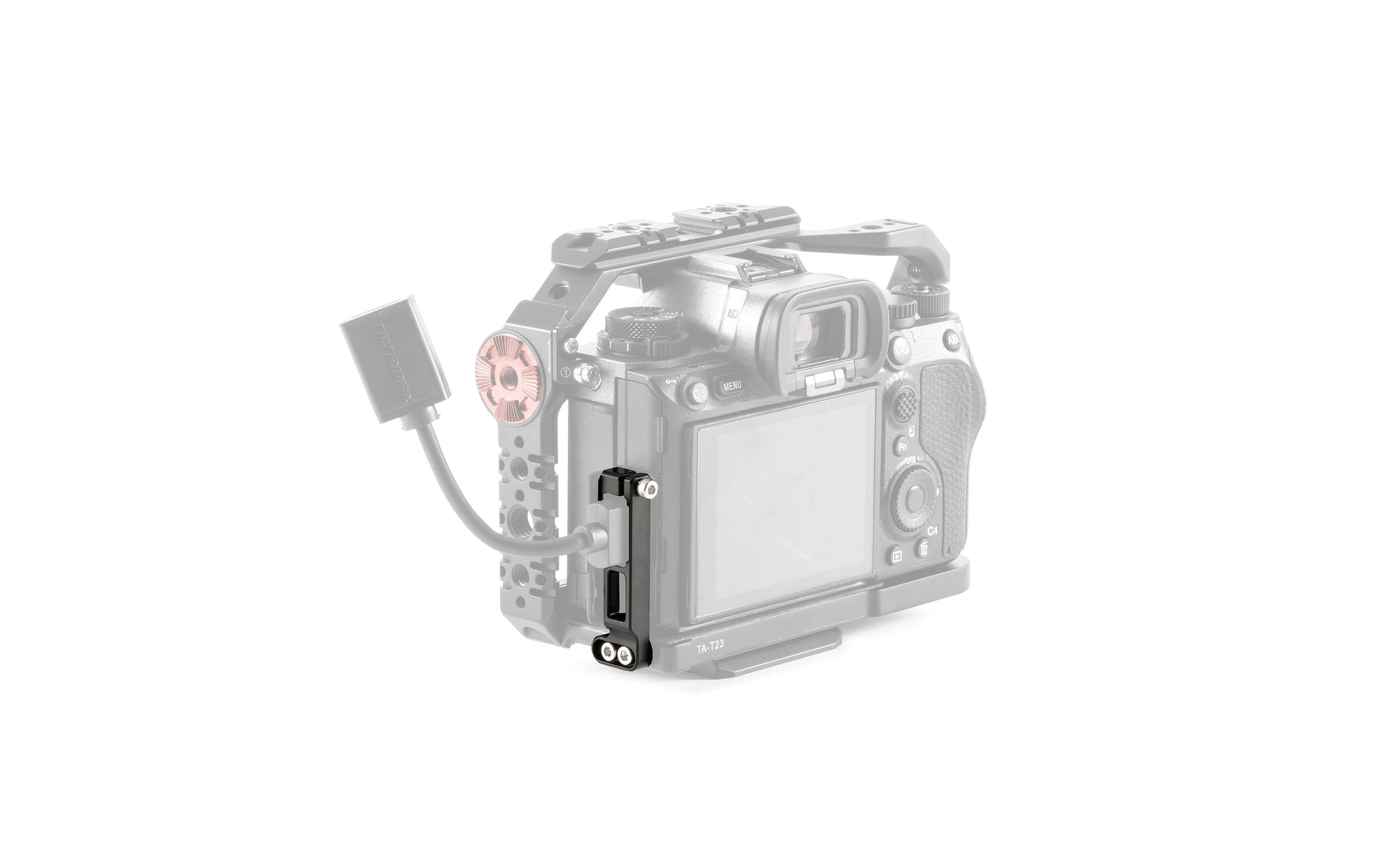 HDMI Cable Clamp for Sony a1 Full Cage - Tactical GrayBefestigt ein HDMI-Kabel sicher am Kamerakäfig