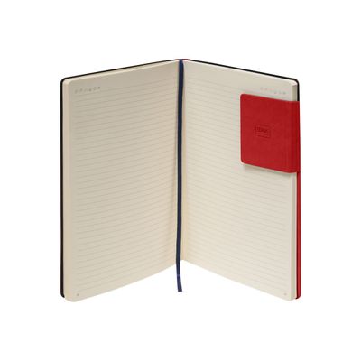 Legami My Notebook - Carnet de notes à élastique - 17 x 24 cm - ligné - rouge