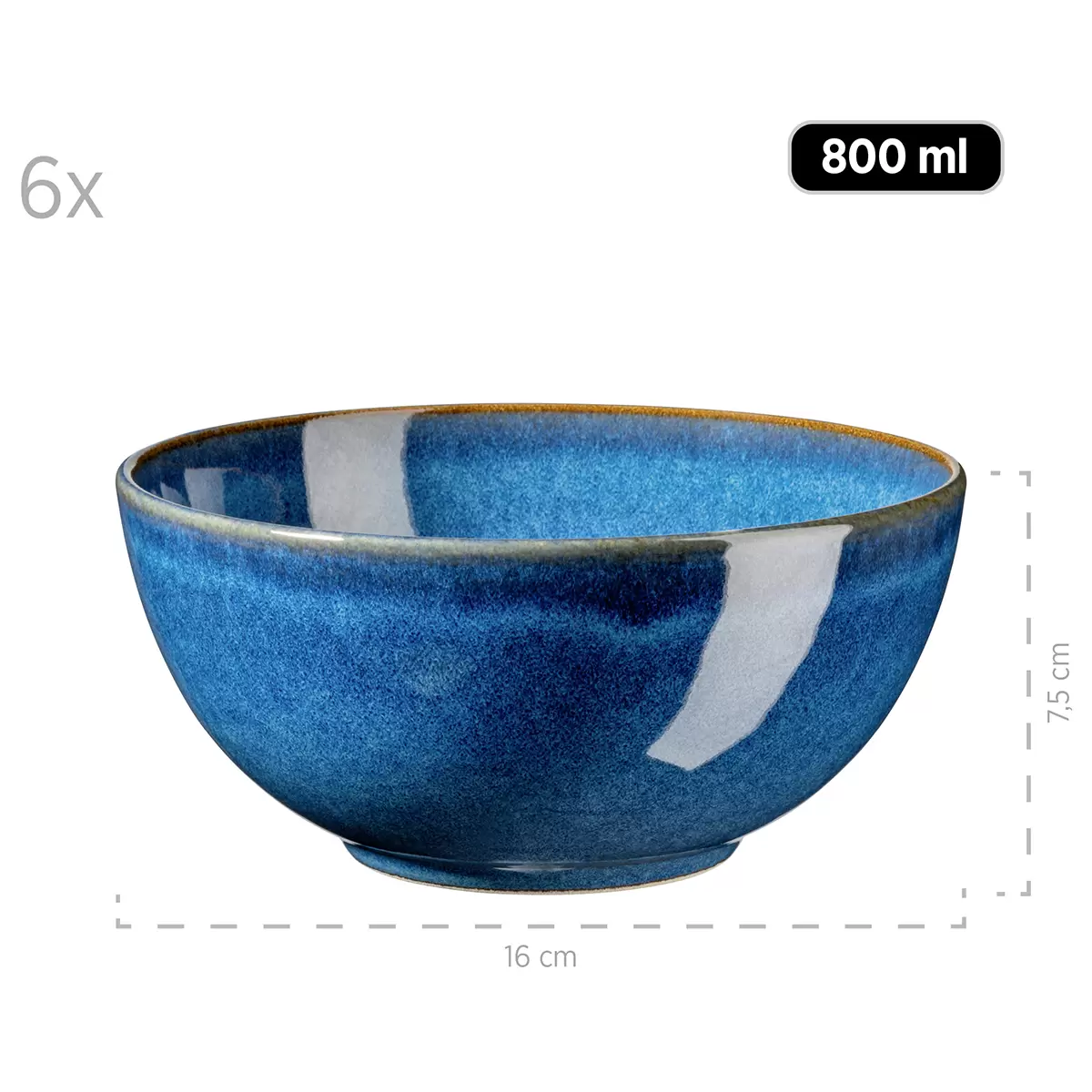 Frühstückset 18-tlg. OSSIA Blau