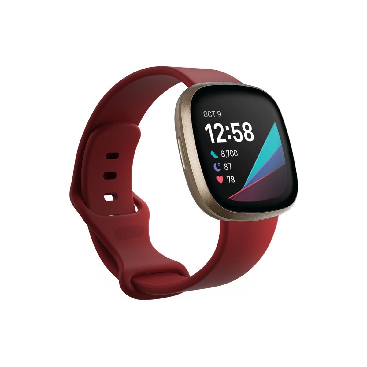 Sport armbånd till Fitbit Sense - Mørkerød