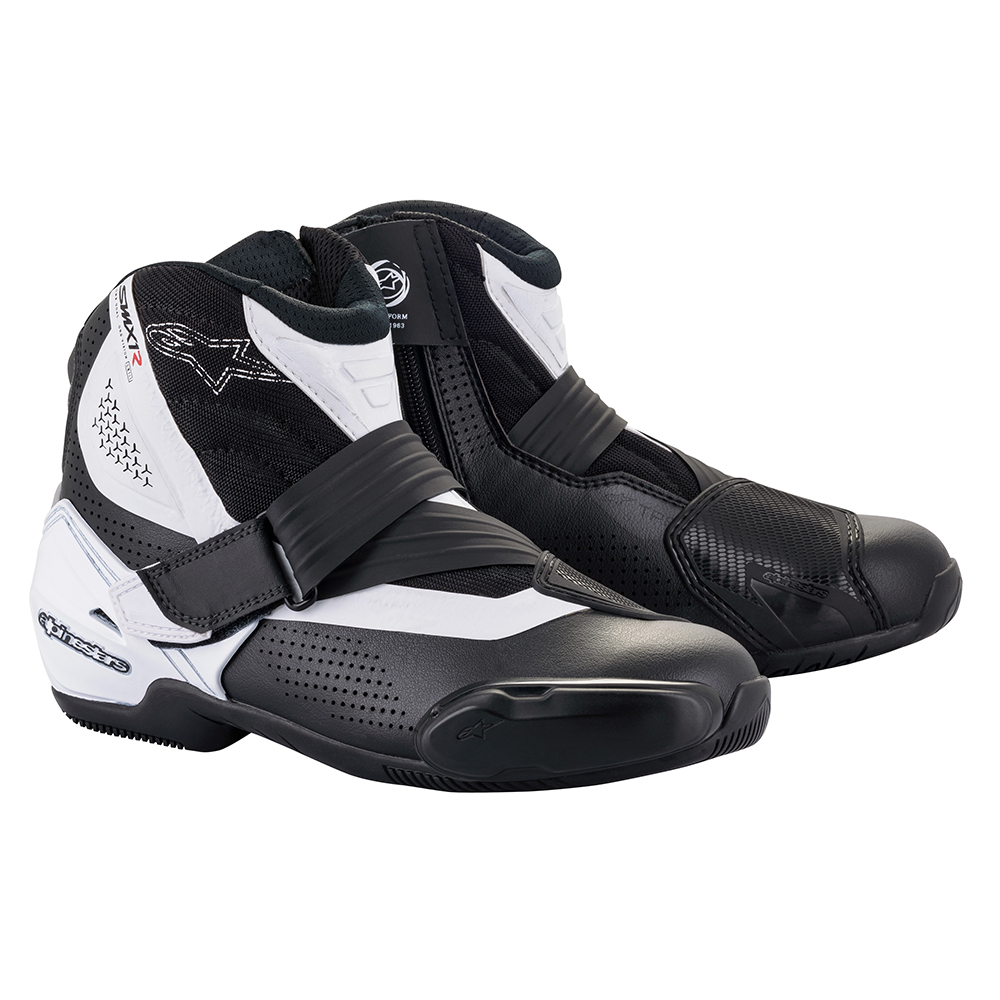 Alpinestars - Demi-bottes SMX-1 R V2 Vented Noir / Blanc