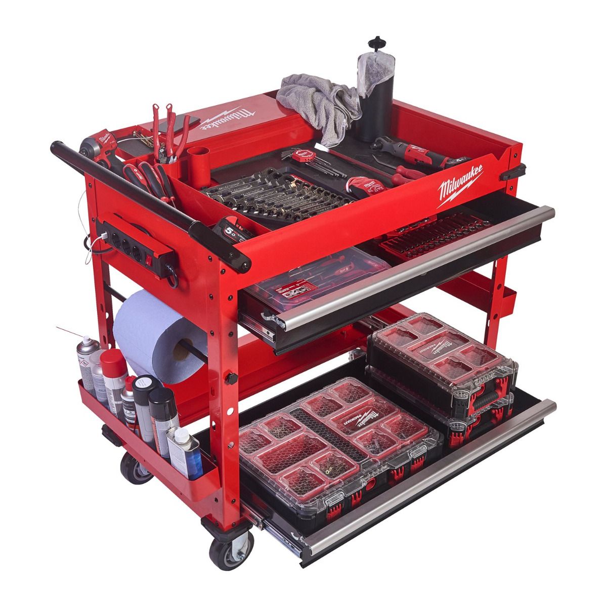 Milwaukee TOOLGUARD™ SWC40-1 Stalen gereedschapswagen rood 102cm - 4932478856