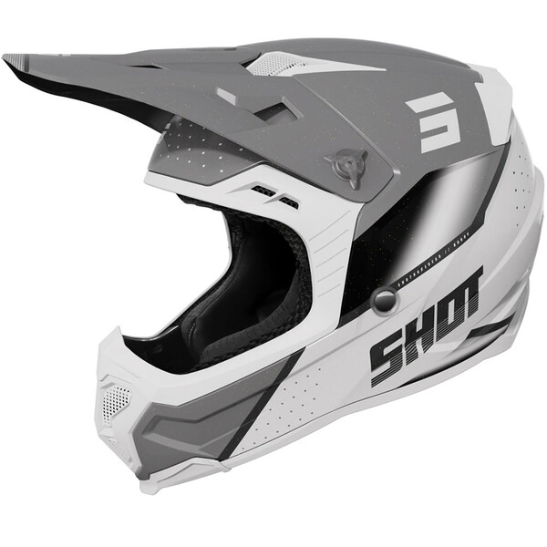 Shot - Casque Core Honor Gris / Blanc / Brillant