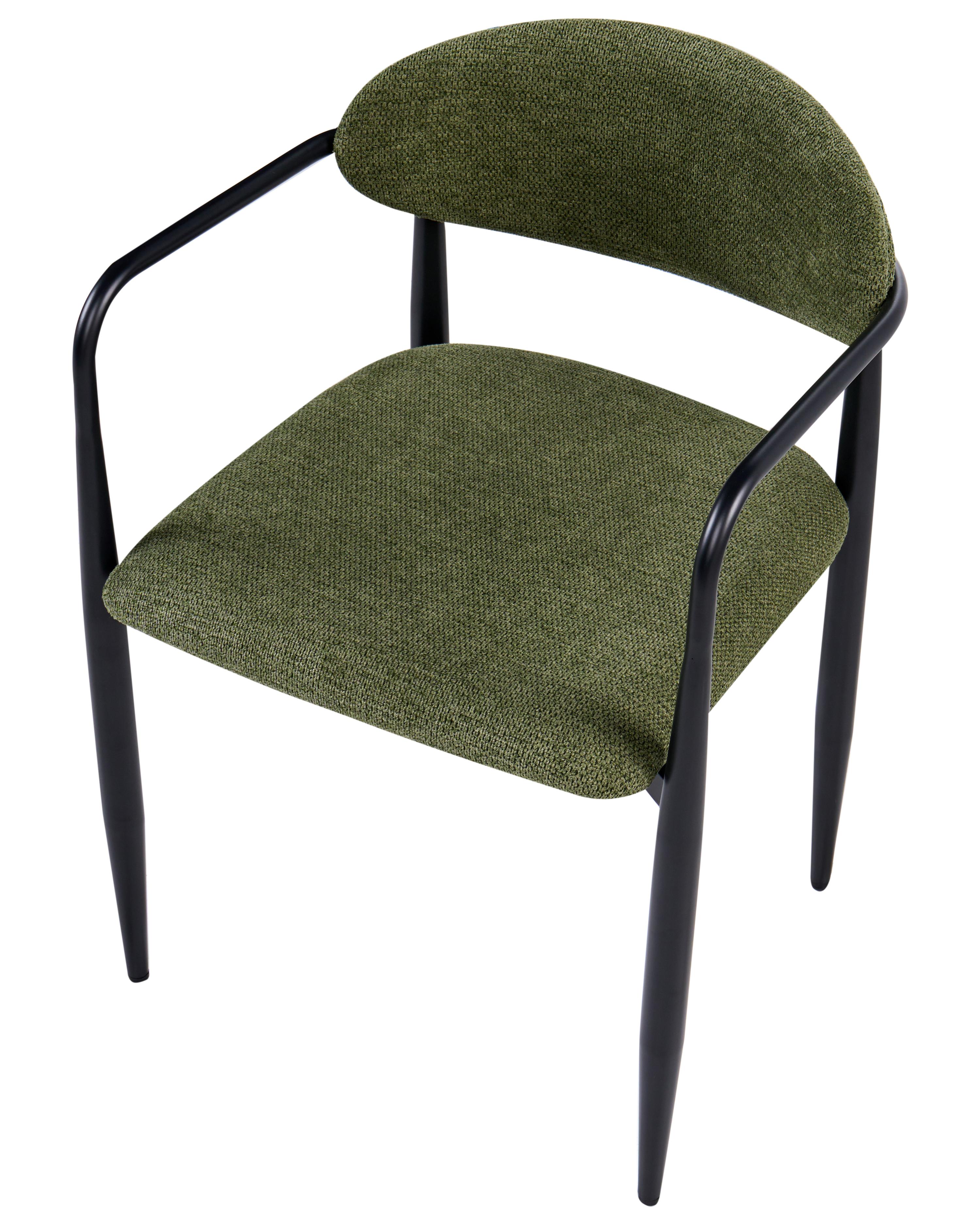 Set van 2 eetkamerstoelen TANEVIK Stof Groen