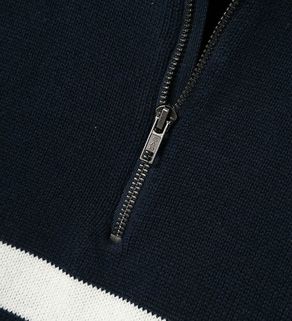 LMTD Bluse - Strik - NlmNurjo - Dark Sapphire m. Striber