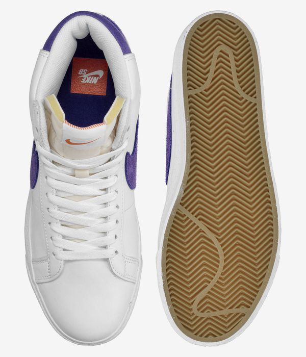 Nike SB Zoom Blazer Mid Iso Schuh (white court purple)