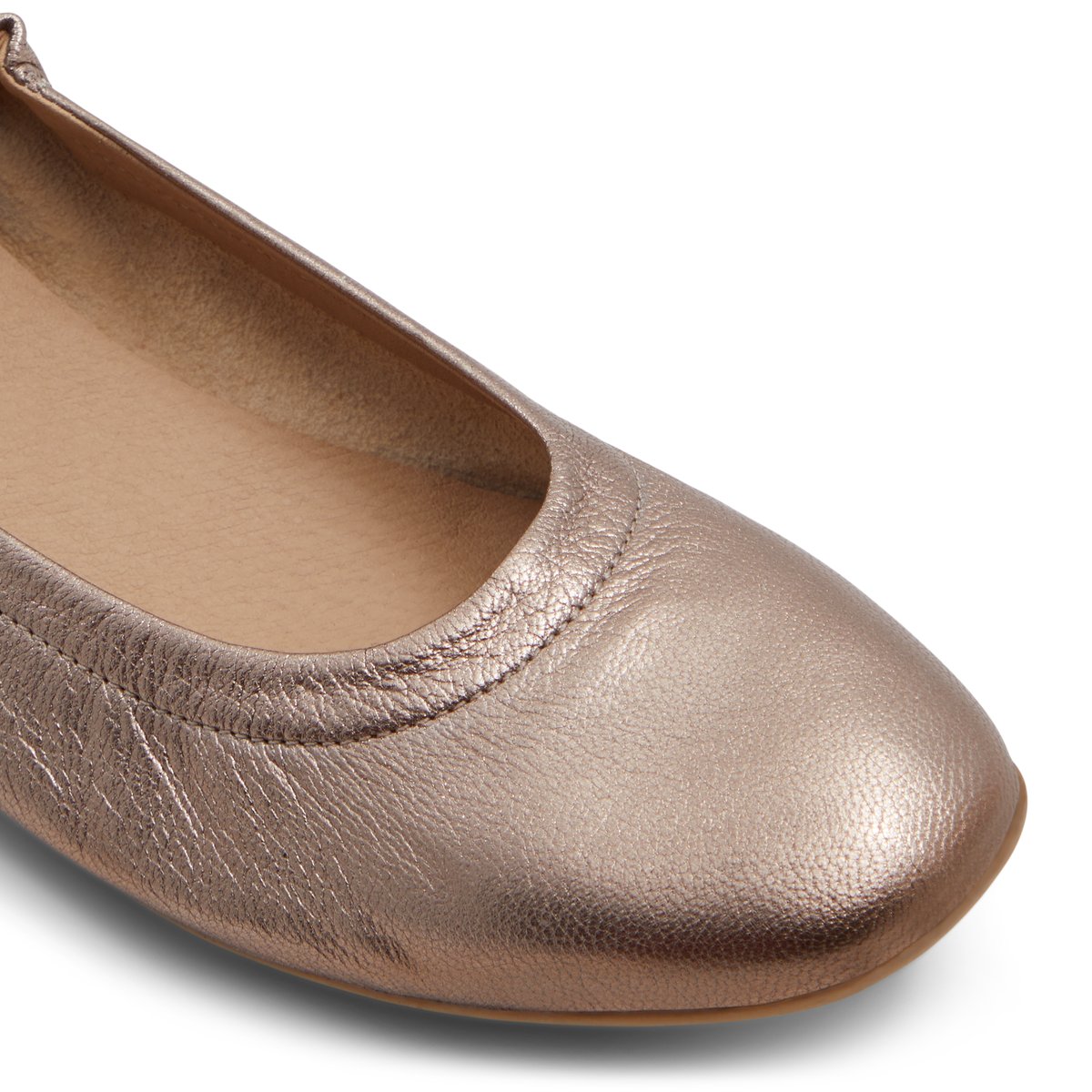 LUCA FERRI-Invergarry-Ballerine - Talon plat - Étain