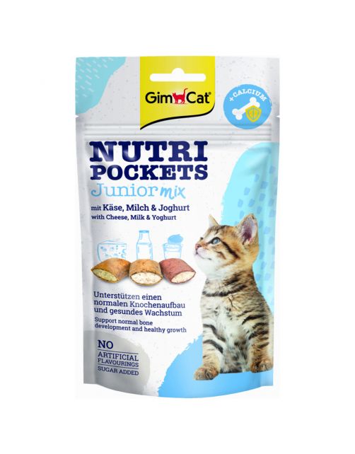 Gimcat Nutri Pockets Junior - Kattensnack - Mix 60 g