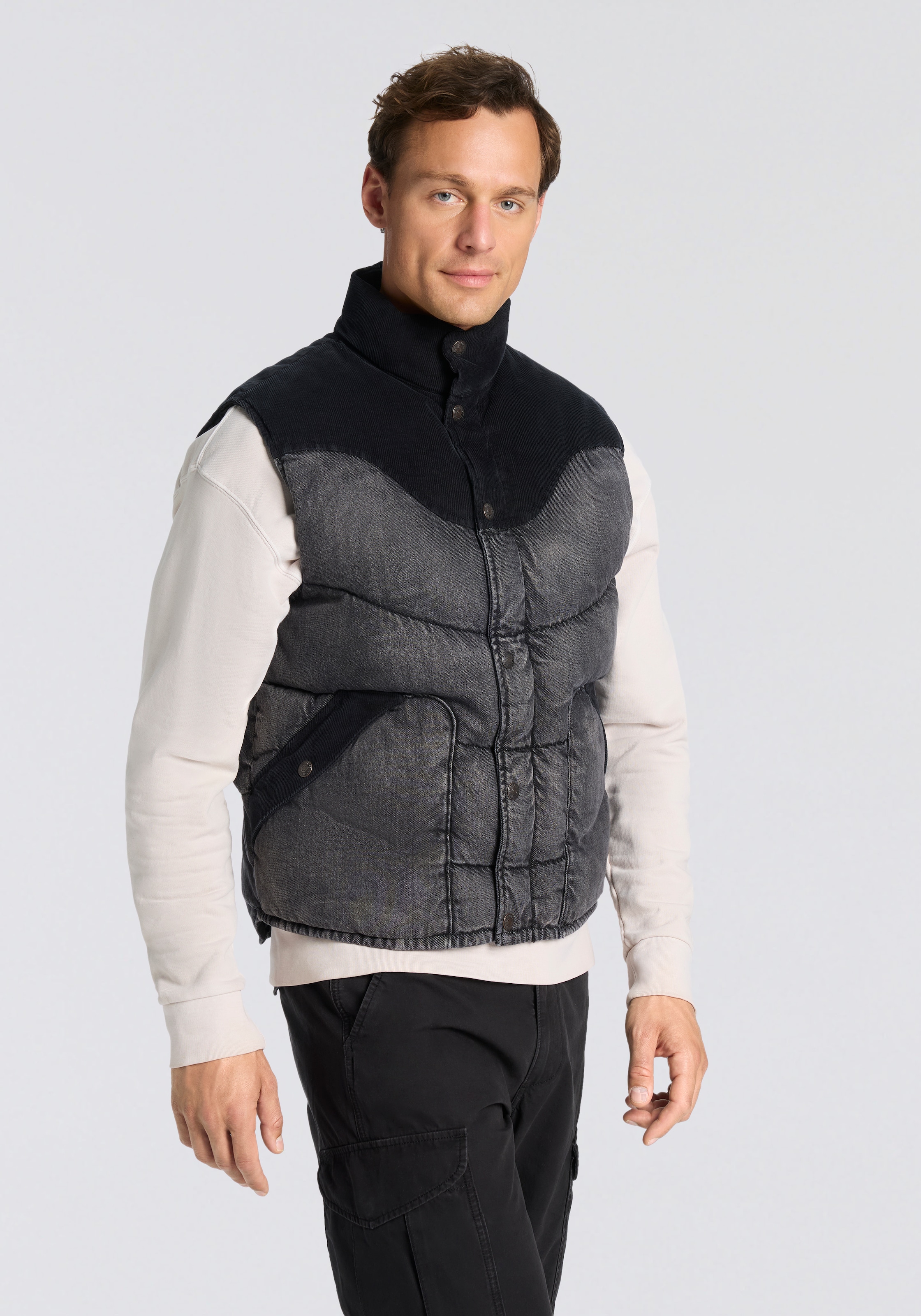 Levi's® Steppweste , Westernstyle