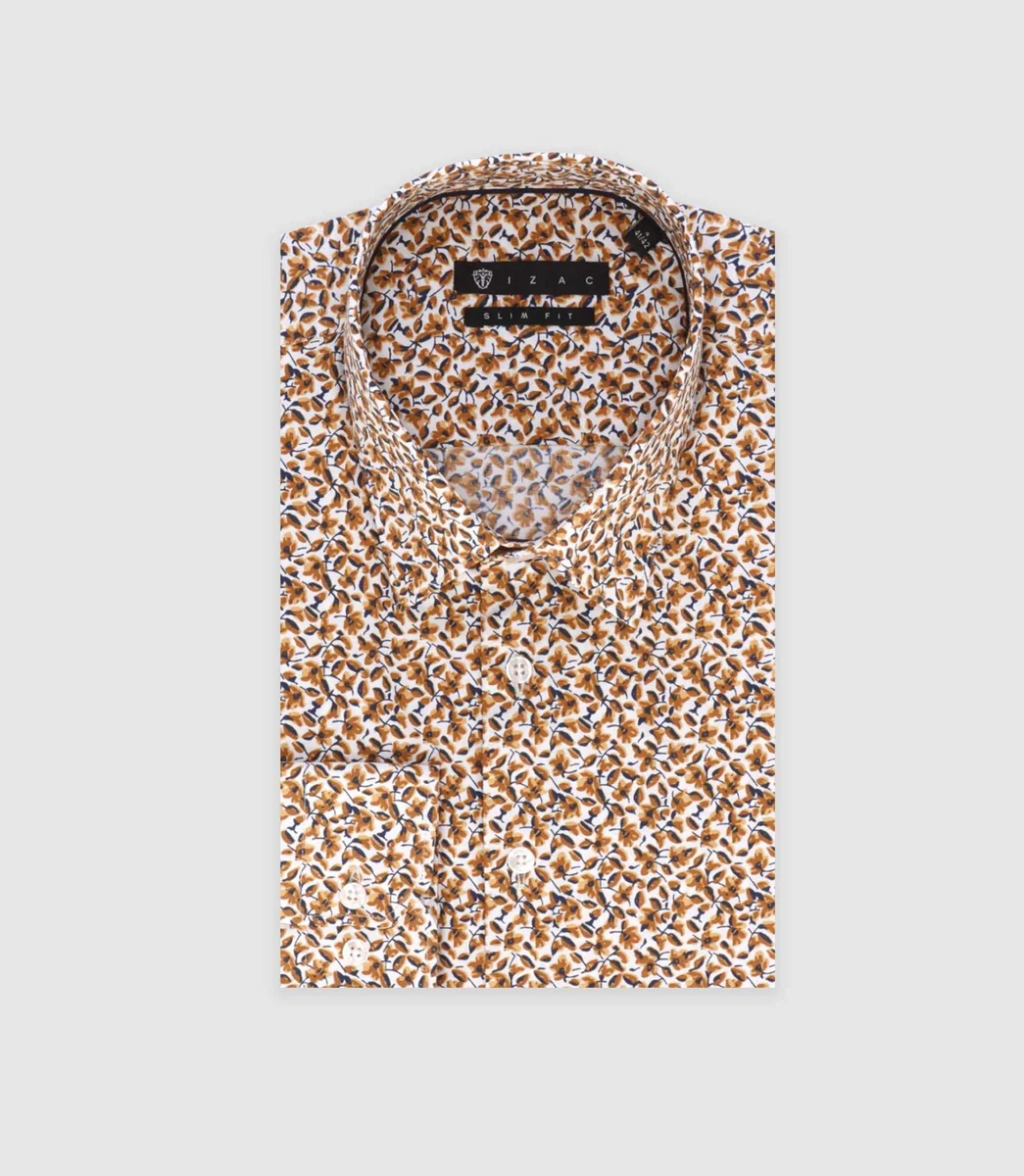 Chemise ville orange 