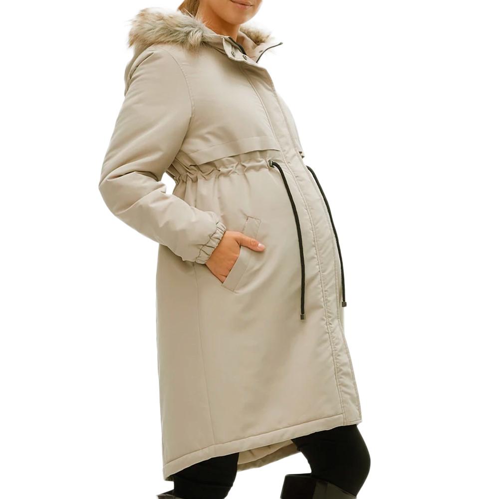 Mamalicious Parka Beige Femme Mamalicious Newjessi