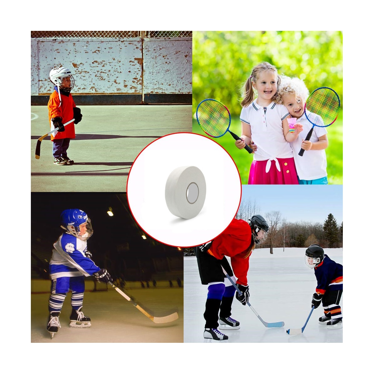 Hockeytape Sportstape for pinner Hvit 25 m