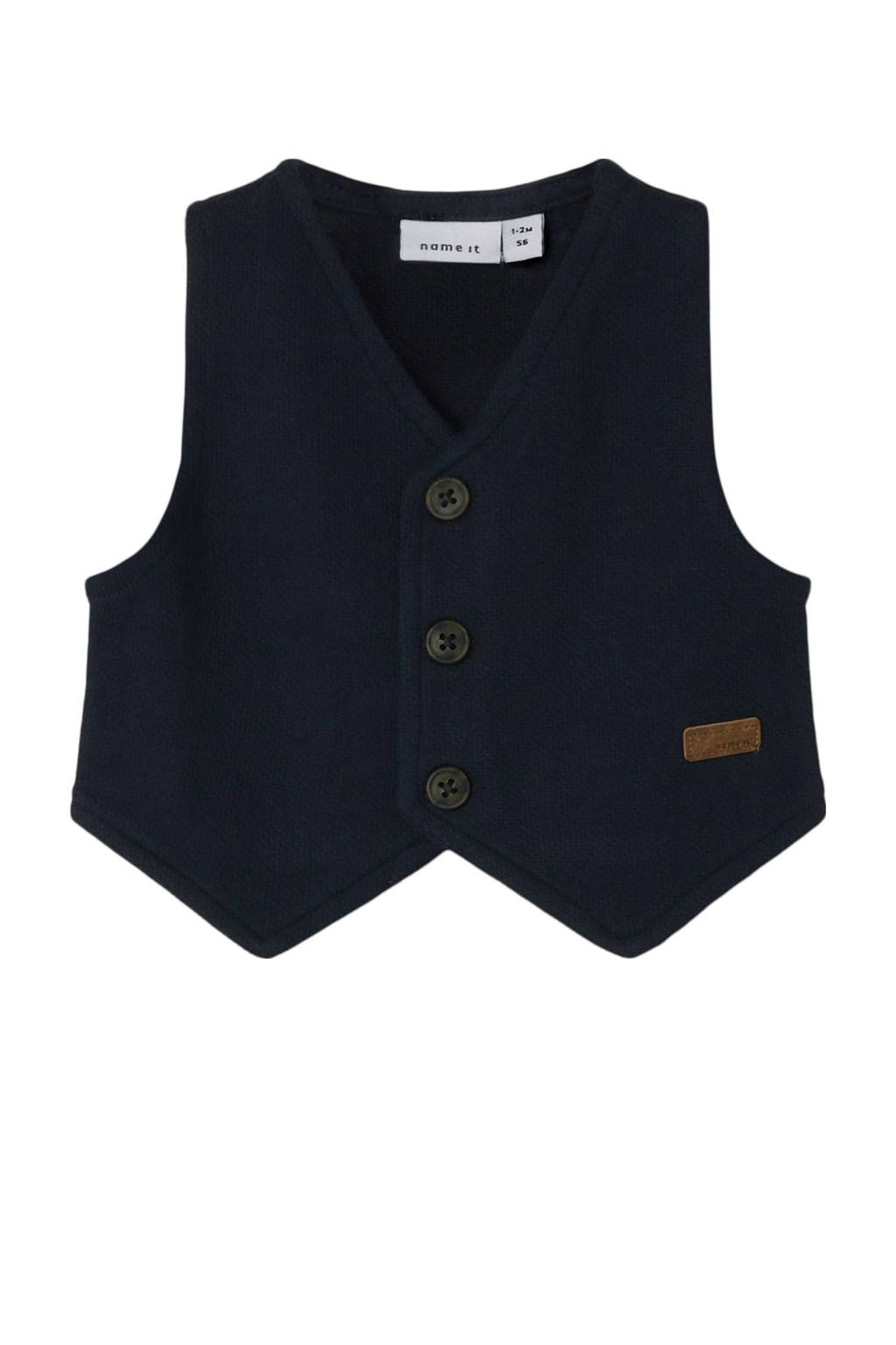 NAME IT gilet donkerblauw