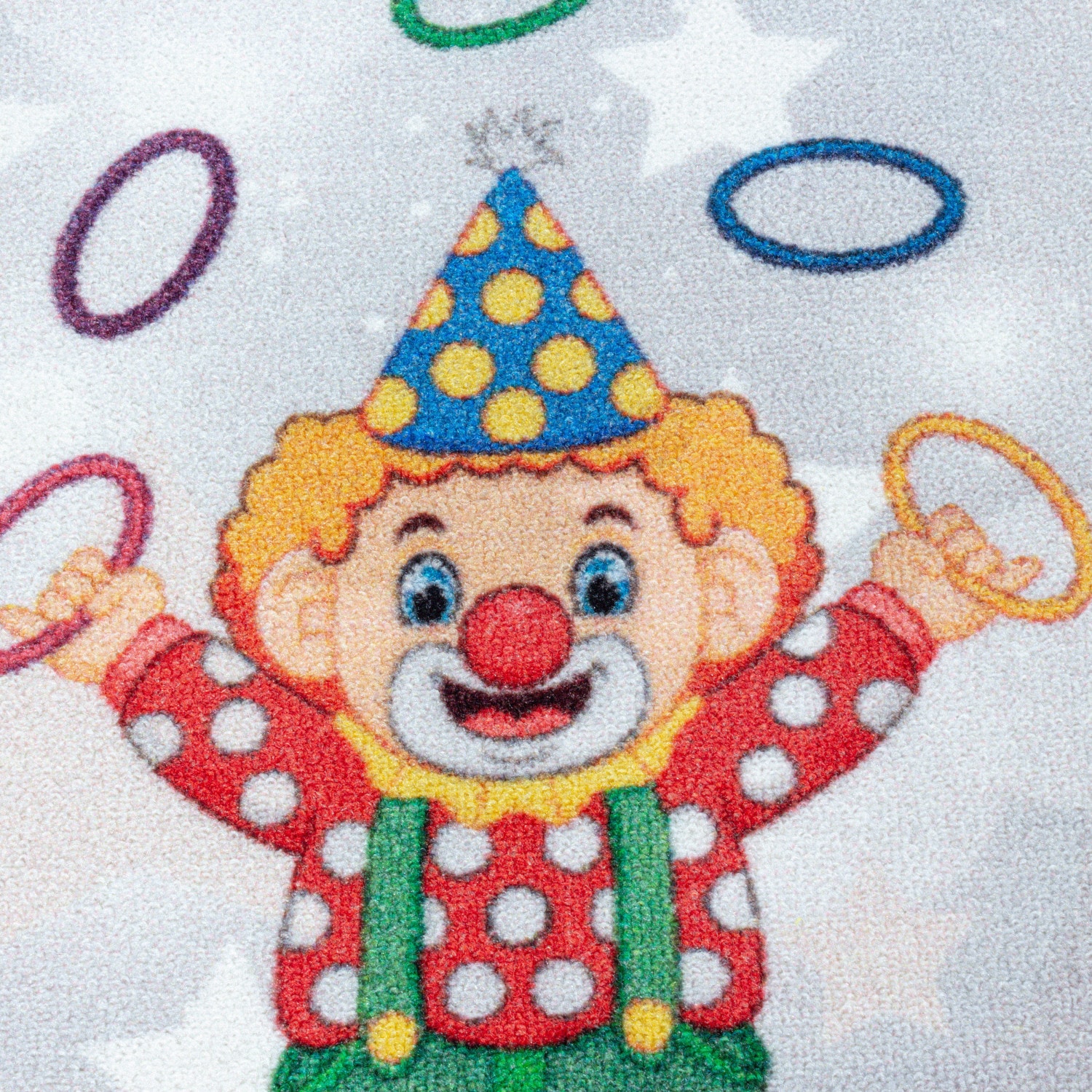 Kinderteppich Spielteppich Hüpfkästchen Straßen Grau rechteckig höhe 8 mm Kurzflor