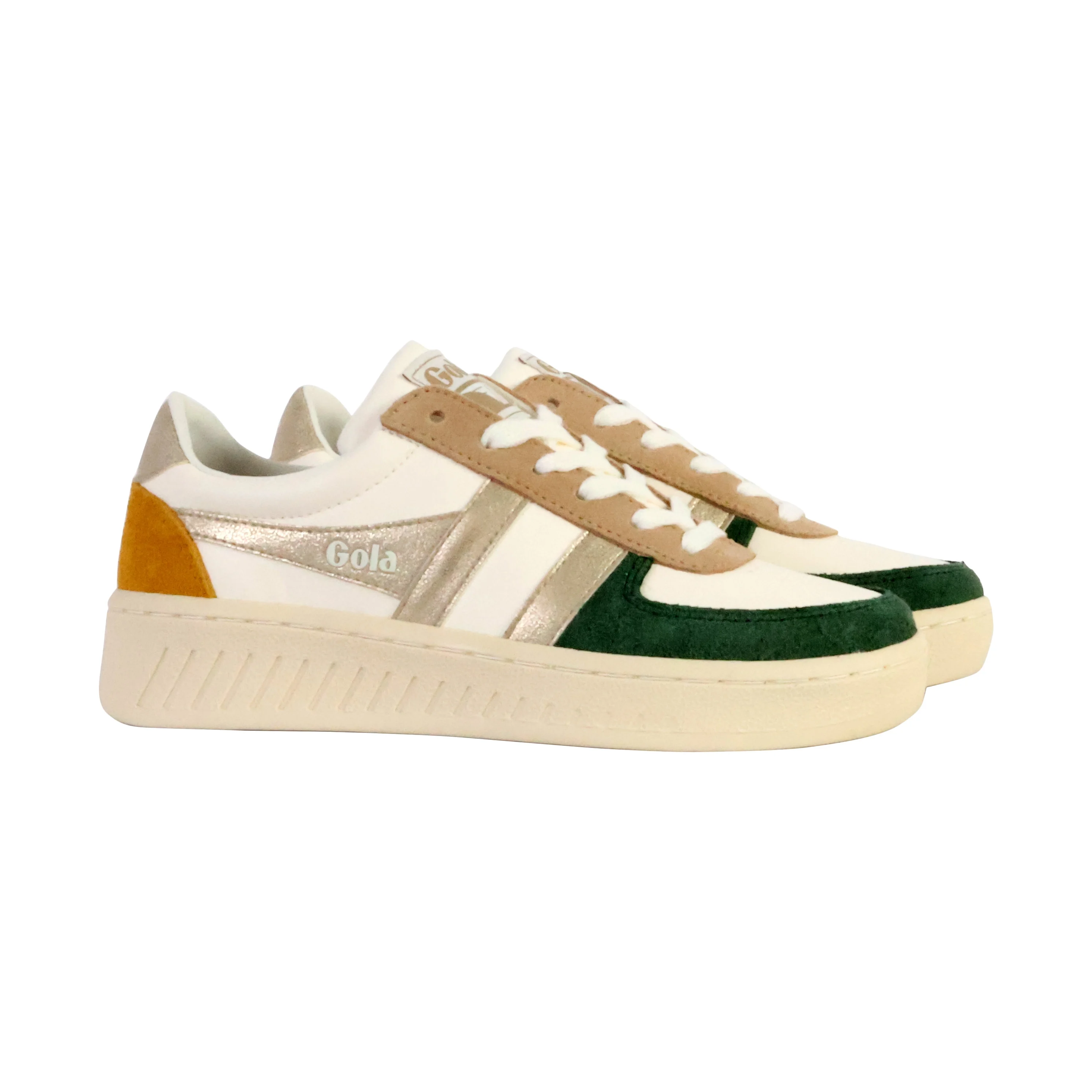 Basket cuirgrandslam quadrant | Blanc