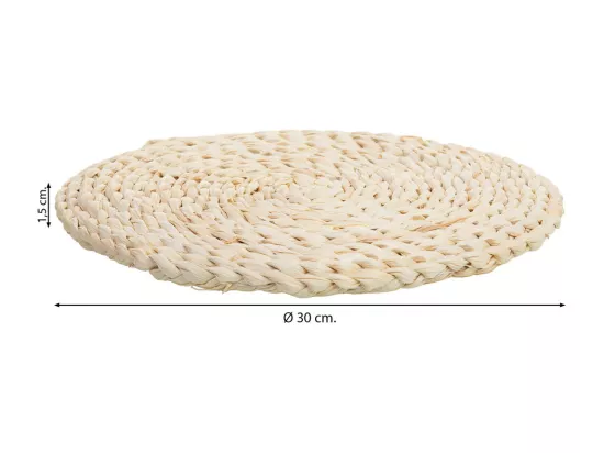 Set de table tressé en fibre de maïs