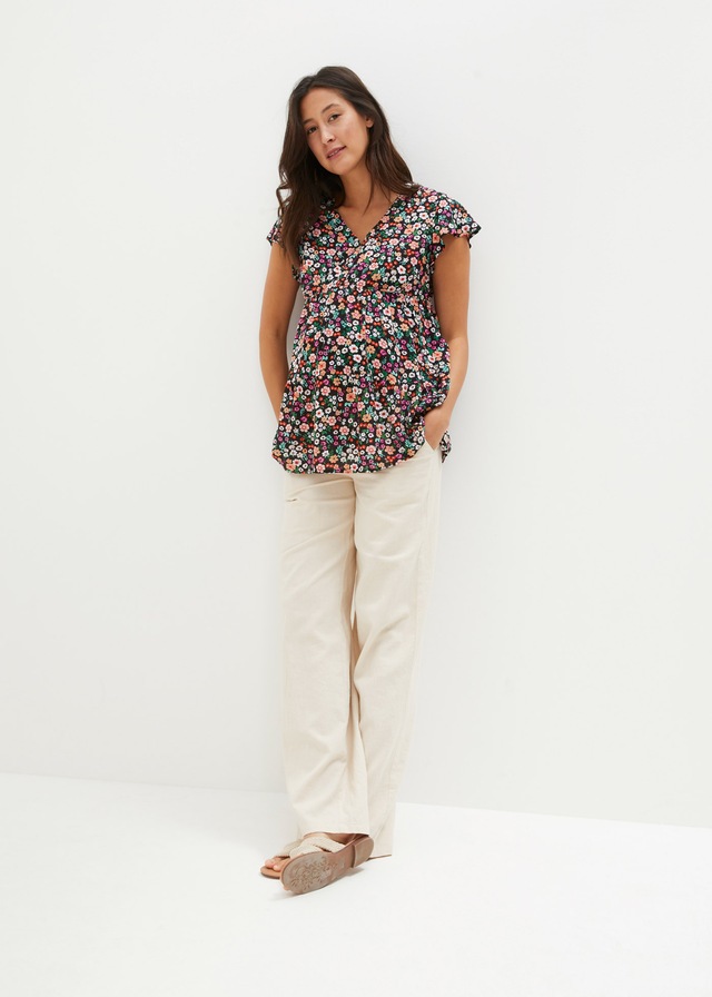 bonprix Umstandstunika »Umstands- und Stillbluse aus Viskose«, Umstands- und Stillbluse aus Viskose