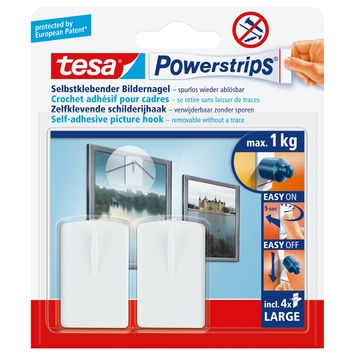 Tesa Powerstrips schilderijhaak 2 stuks