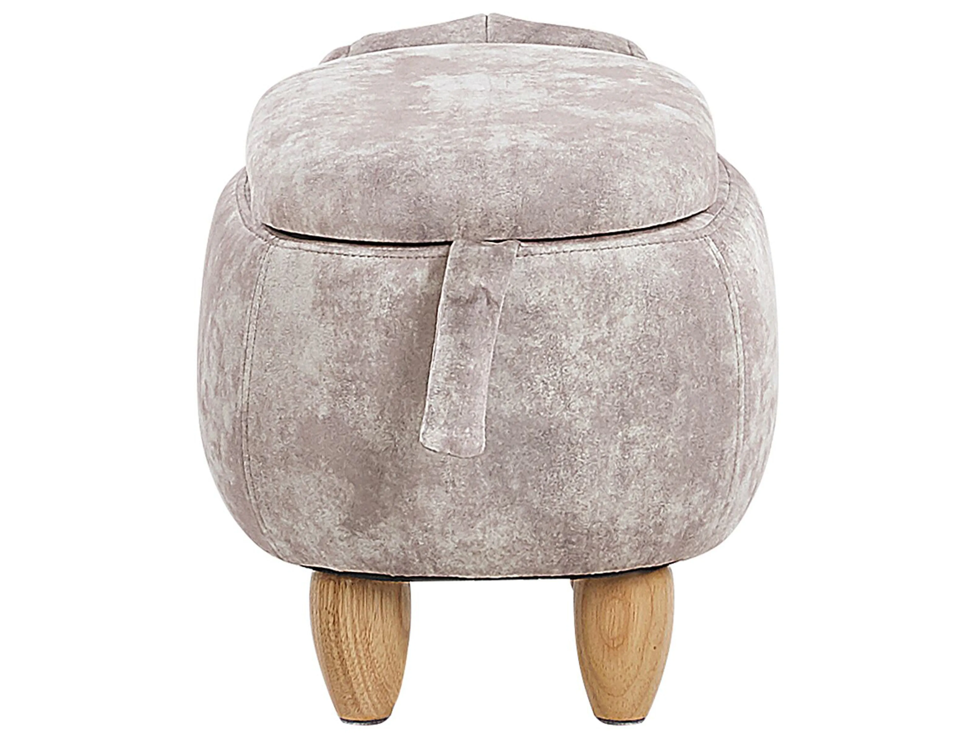 Dierenpoef met opbergruimte DOGGY Fluweel Beige Hond