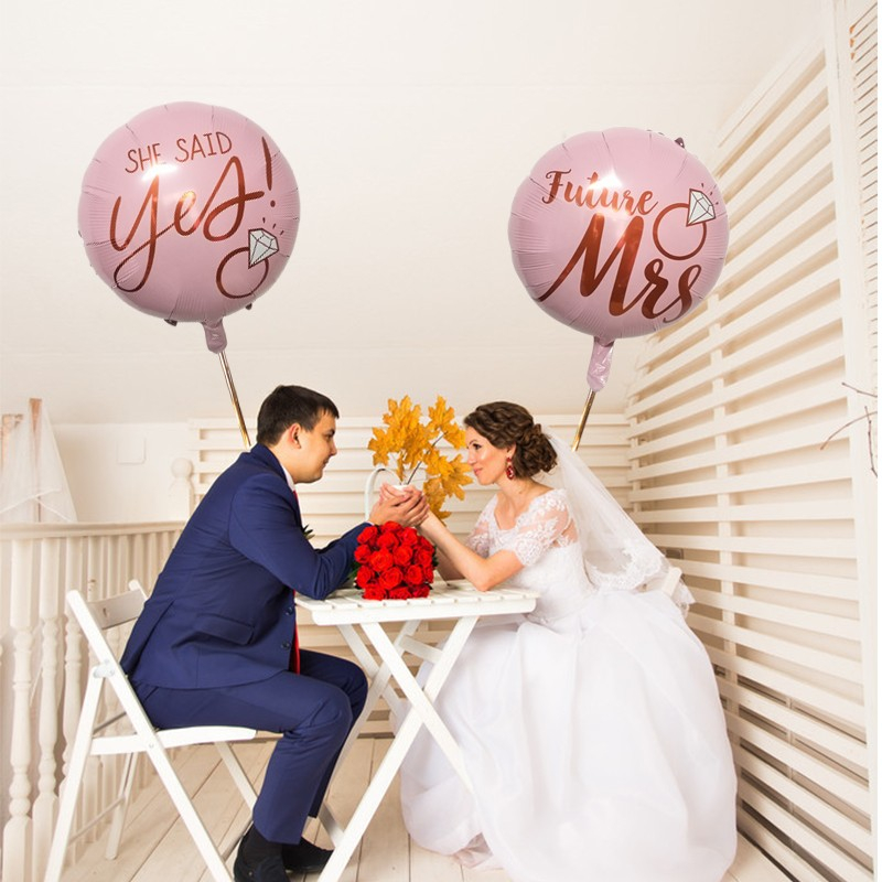 (Ø55cm) Party Ballon Junggesellinnenabschied Folien Luftballon - Rosa