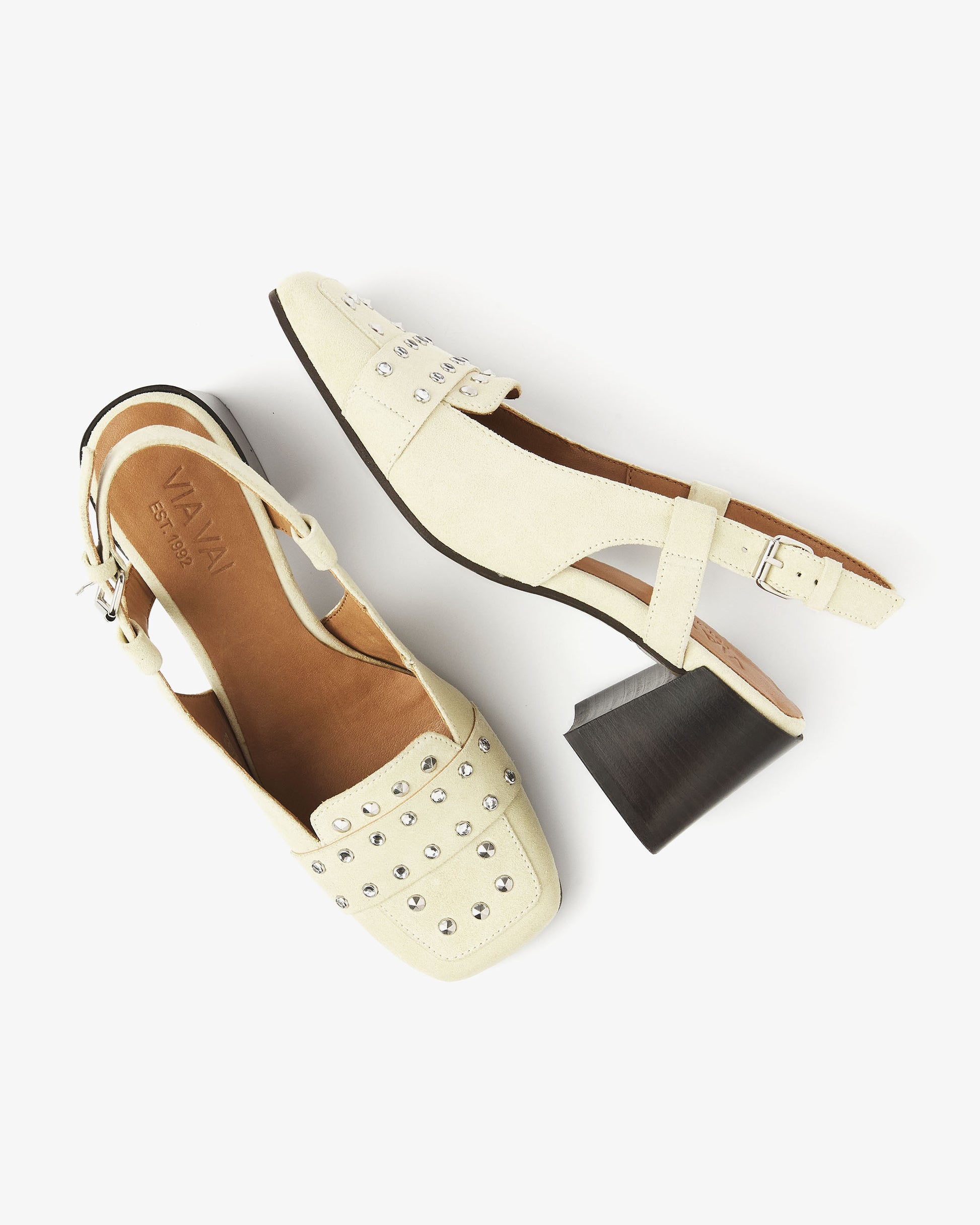 VIA VAI gele slingbacks Laine Julia