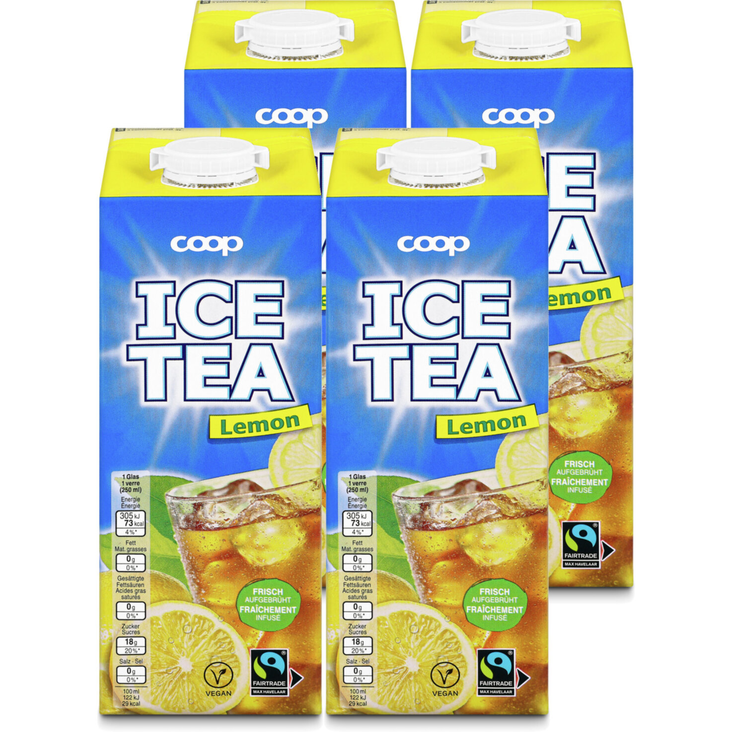 Fairtrade Ice Tea Lemon 4x1l