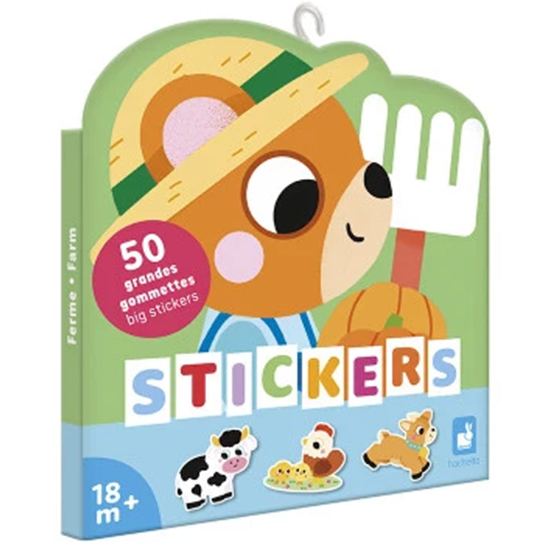 Janod stickers boerderijdieren - 50st