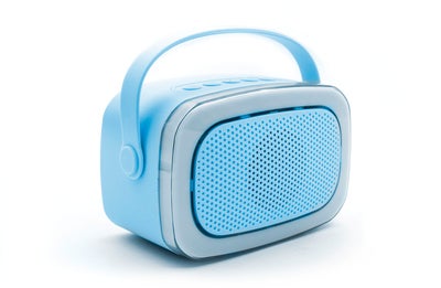 Lalarma Karaokesett med LED-lys & 2 Mikrofoner, Blå