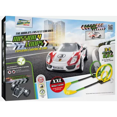 Darda 50255 Rennbahn Set Mission 4 Loops