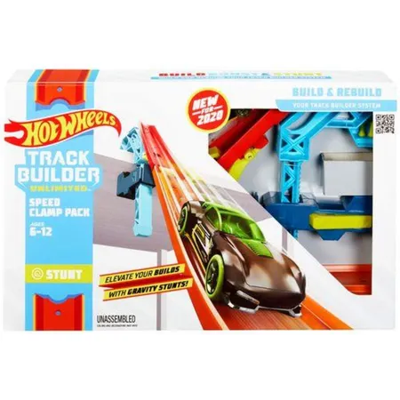 Hot Wheels Track Builder Pack vielseitige Stunt Sets, 1 Set, 4-fach sortiert