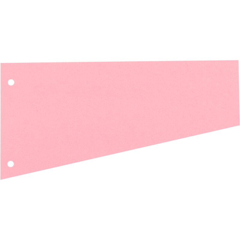 Intercalaires trapèze assortis perforés Bruneau - 11,7 x 23 cm - Paquet de 100