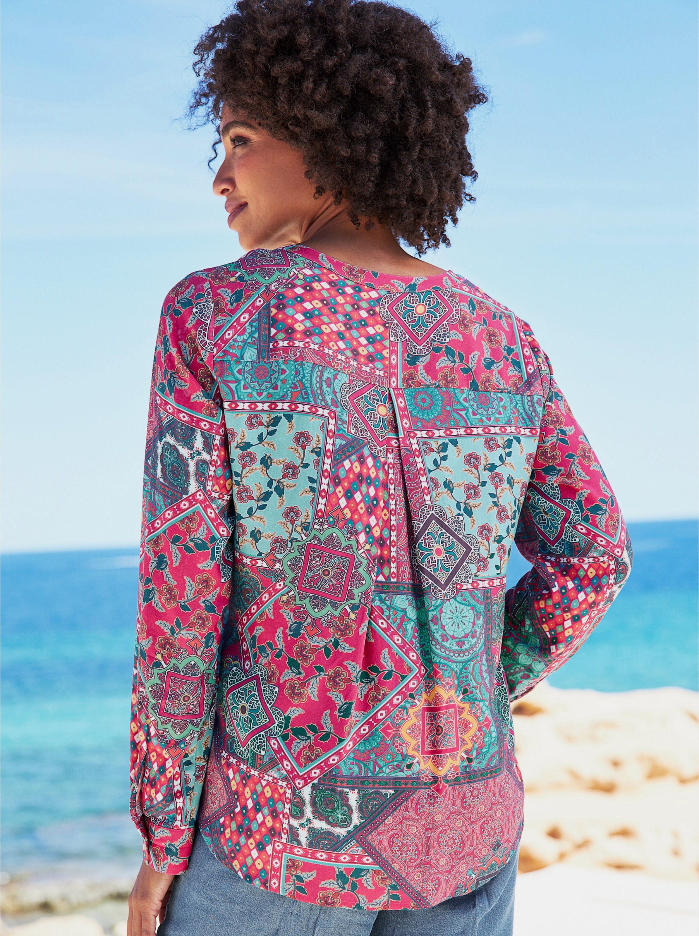 Druckbluse