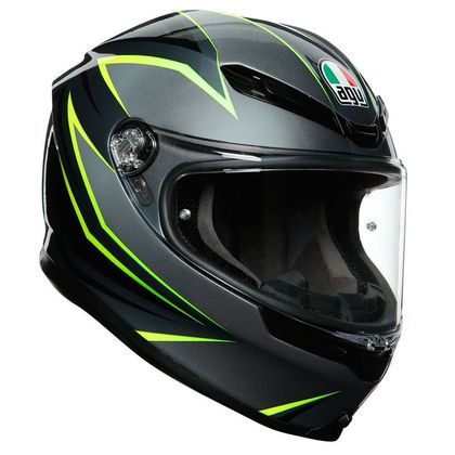Casque AGV K-6 - FLASH - Gris / Jaune