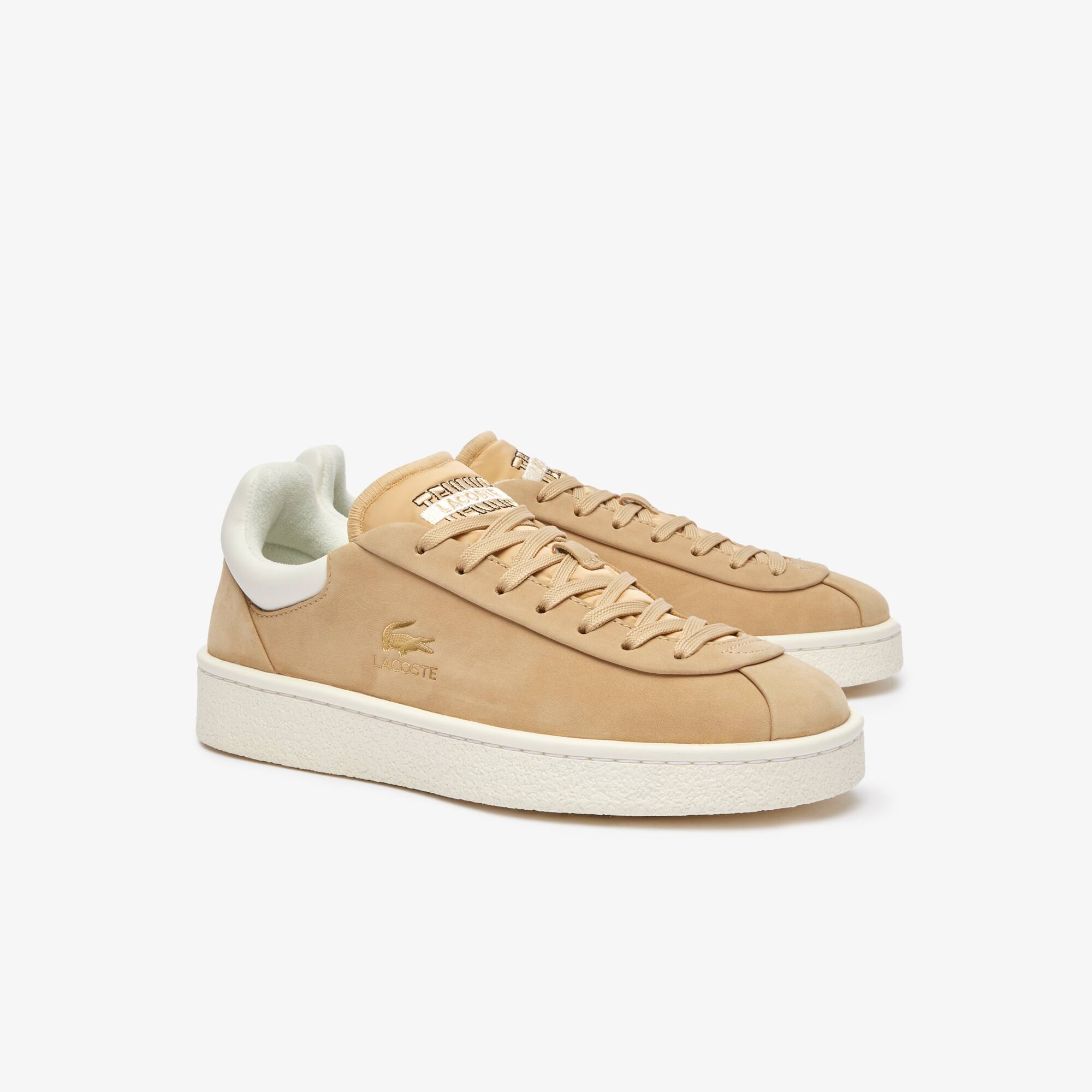 Sneakers Baseshot Premium femme en cuir Sneakers - Beige - Lacoste - Femme