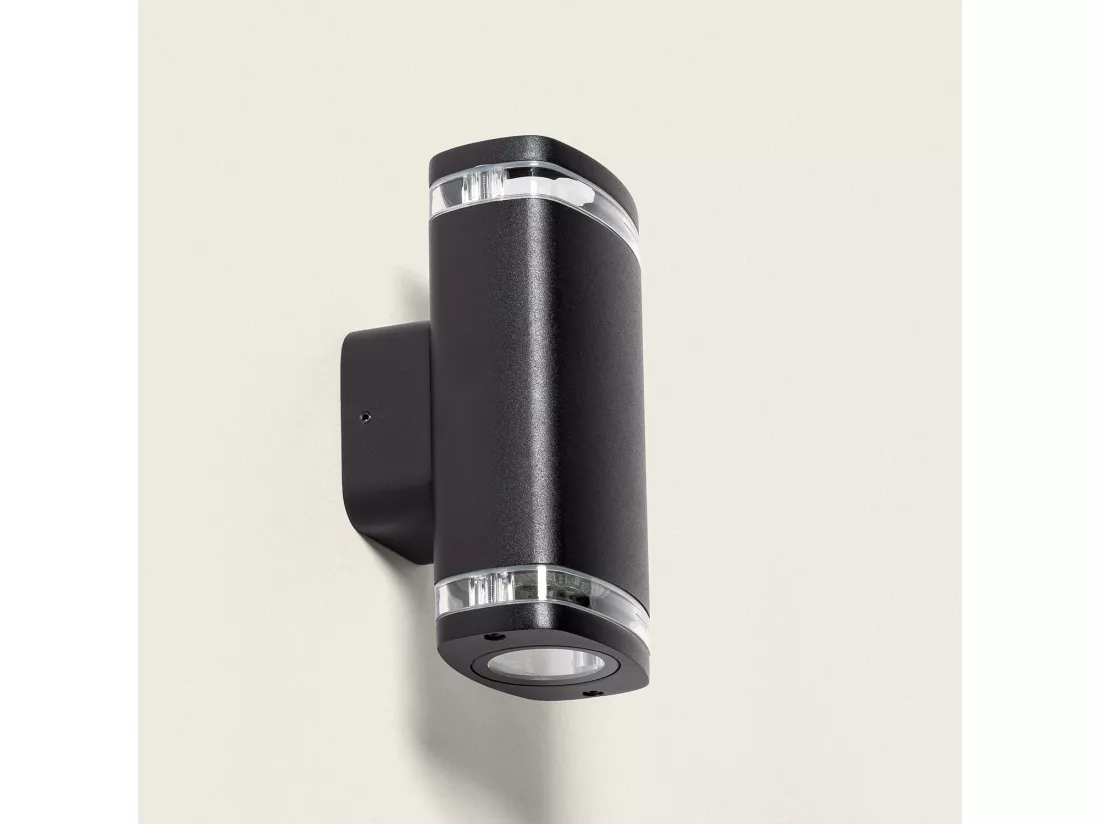 Applique Murale Extérieure Double Ranedux Noir