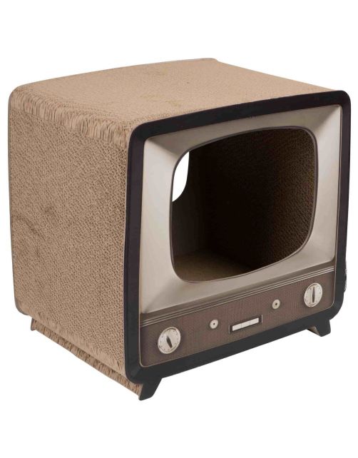 District 70 Telly - Kattenspeelgoed - 39.6 x 35 x 37 cm Bruin