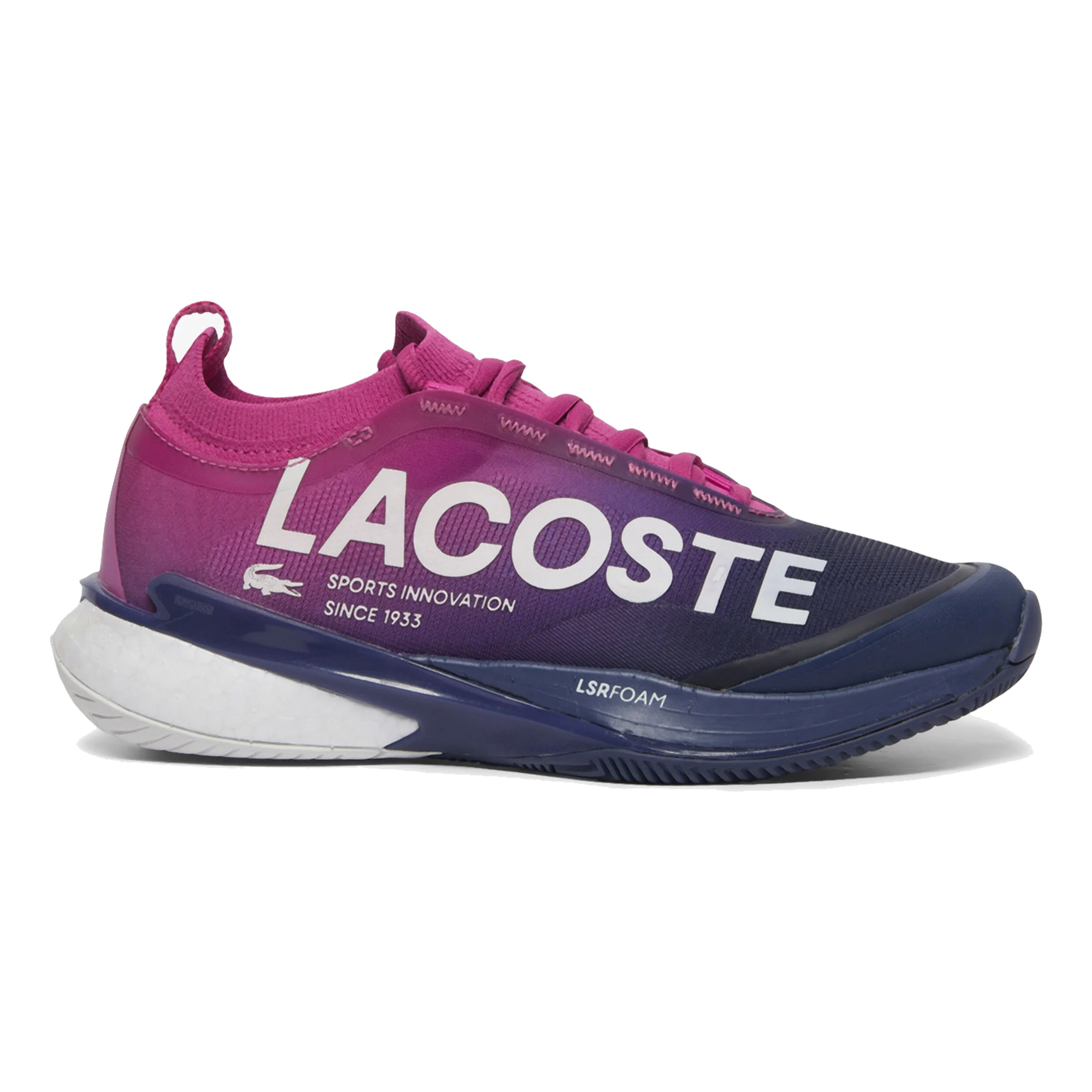 Lacoste AG-LT LITE Chaussure Terre Battue Femmes - Pink , Bleu Foncé