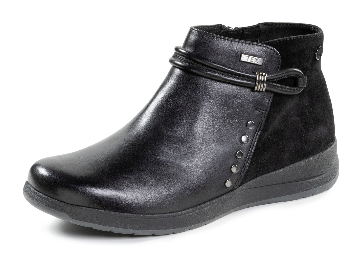 ELENA EDEN Bootie aus Rind-Nappa- und Veloursleder