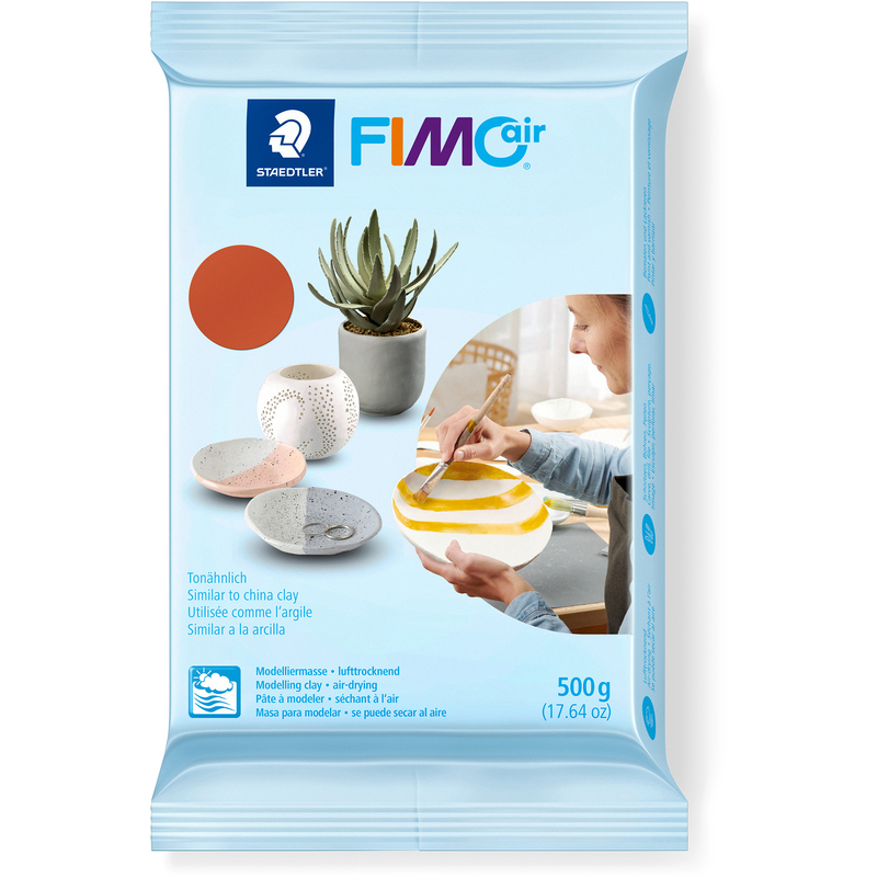 FIMO Lufttrocknende Modelliermasse Air, 500 g, terrakotta