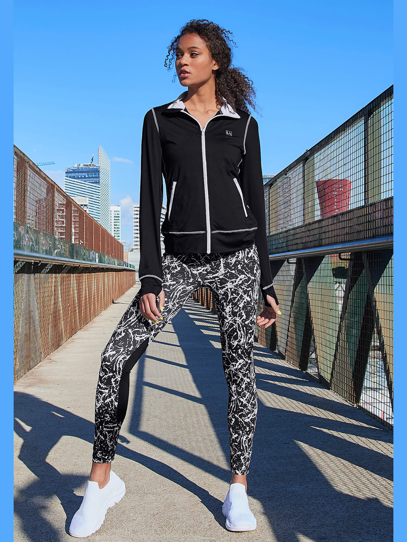 Legging sport très élastiques avec motif moucheté