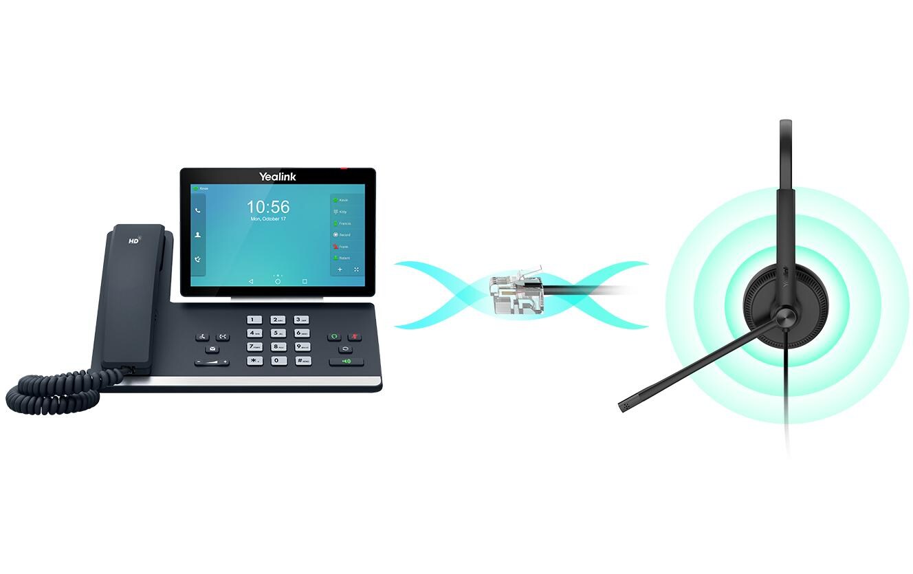Headset YHS34 Dual UCBreitband-Headset für Yealink IP-Telefone