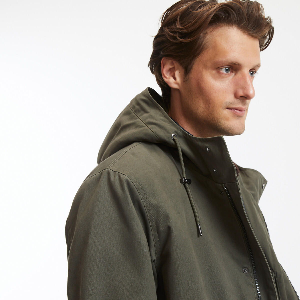 COLEÇÕES LA REDOUTE<br>Parka de comprimento médio forrada com sherpa